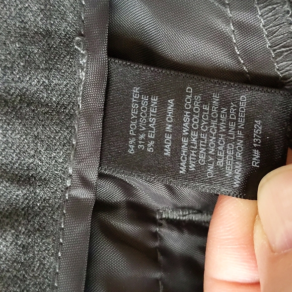 Express Editor Heathered Viscose Blend Trouser Pants 6 Gray - Picture 13 of 16